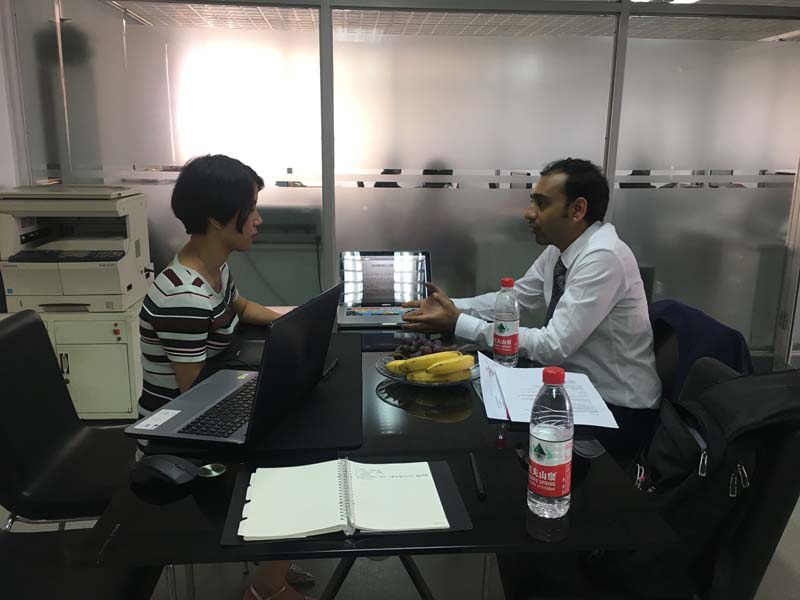 Foreign customers visited ESG Bearing